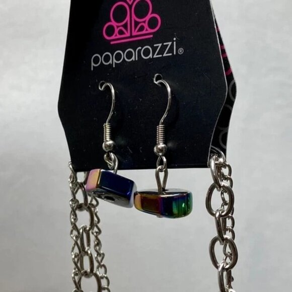 Sunset Sightings Fashion Charm Necklace & Earring Set Paparazzi Accessories NWT - Picture 4 of 12